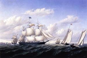 William Bradford - Whaleship 'Speedwell of Fairhaven, Outward Bound off Gay Head
